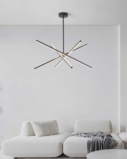 WOMO Brass Stick Led Chandelier-WM2330