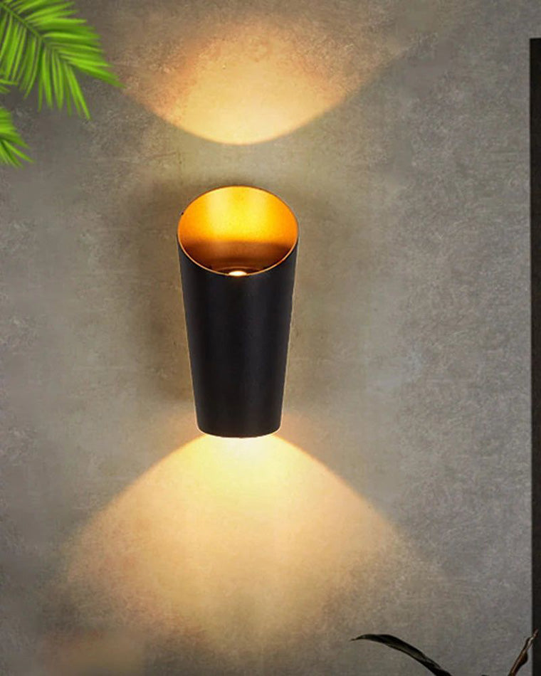 WOMO Cylinder Up Down Outdoor Wall Light-WM9139