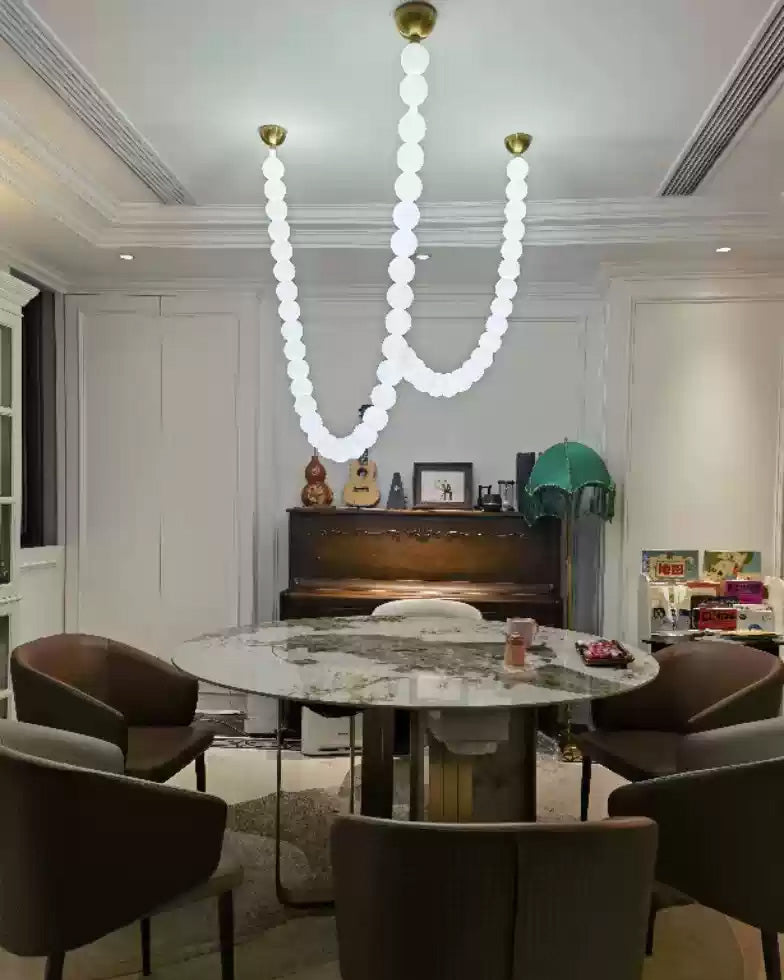 WOMO X-Pearl Necklace Chandelier-WM2799