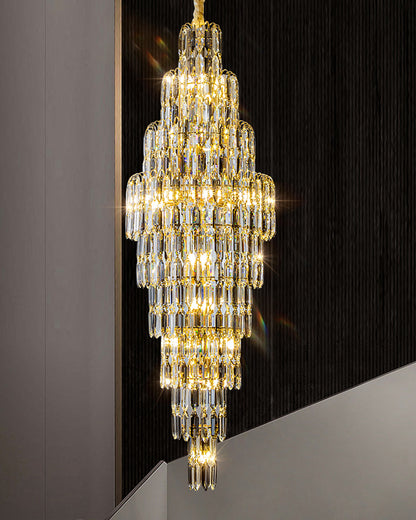 WOMO Tiered Tapers Crystal Chandelier-WM2382