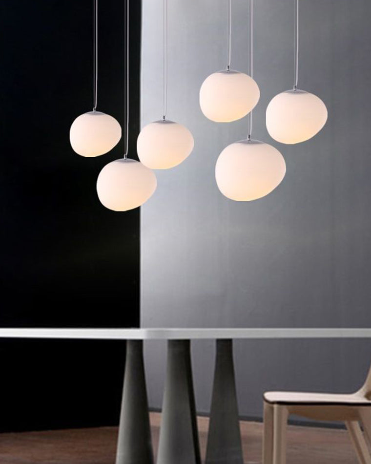 WOMO Egg Asymmetrical Globe Pendant Light-WM2497