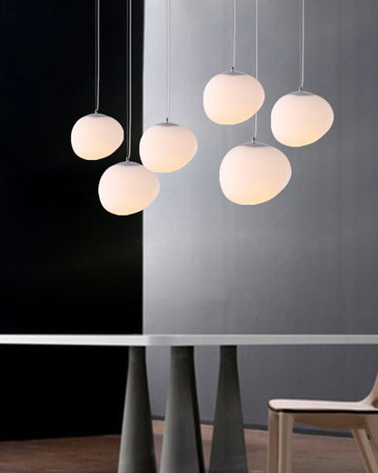 WOMO Egg Asymmetrical Globe Pendant Light-WM2497