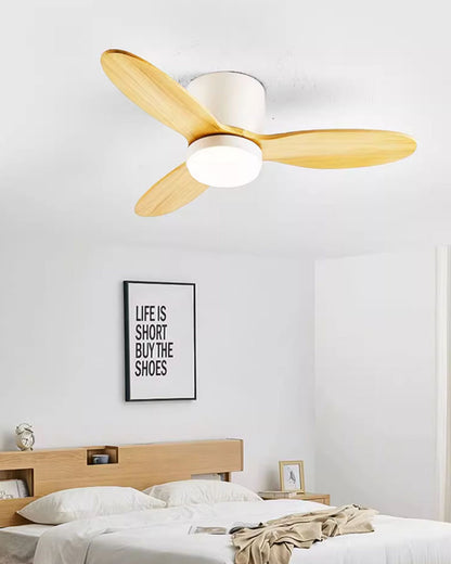 WOMO Mid Century Modern Ceiling Fan Lamp-WM5043