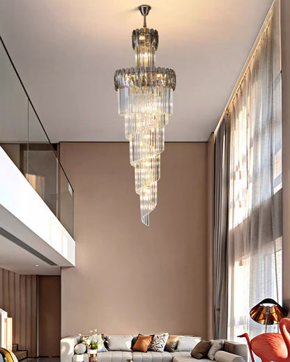 WOMO Cascading Crystal Chandelier-WM2387