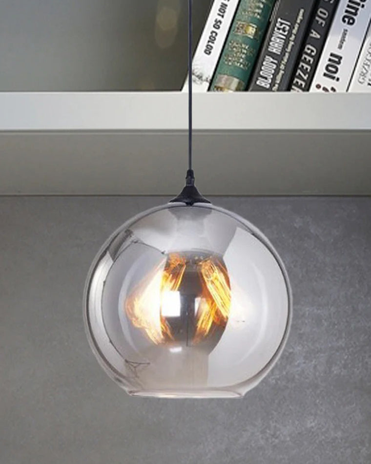 WOMO Coloured Glass Globe Pendant Light-WM2500