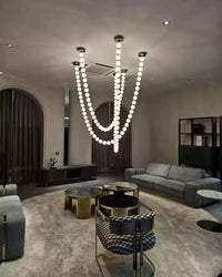 WOMO X-Pearl Necklace Chandelier-WM2799