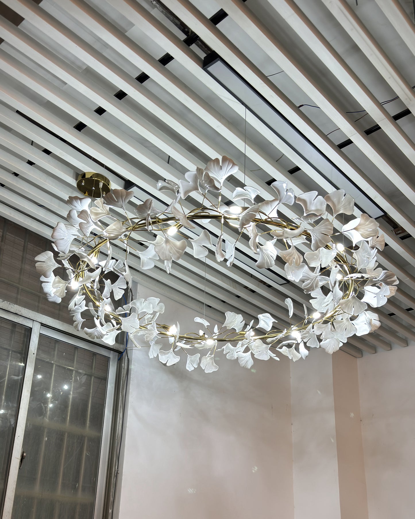 WOMO Gingko Round Chandelier-WM2414