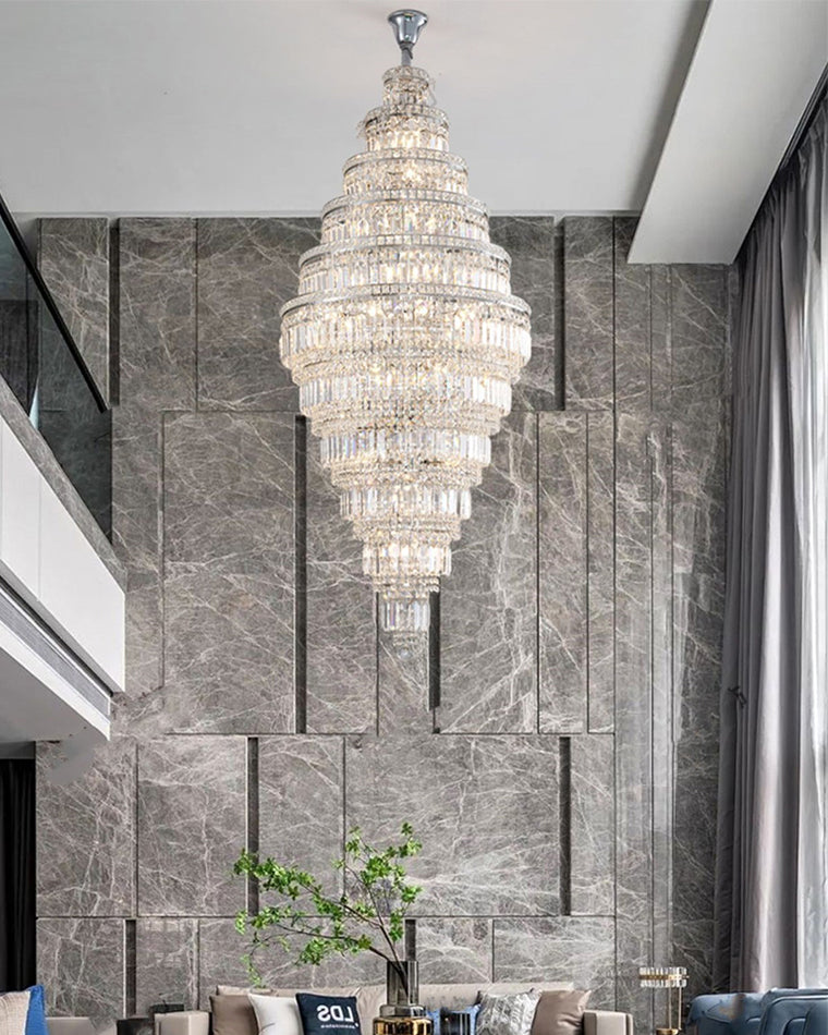 WOMO Large Tiered Crystal Chandelier-WM2389