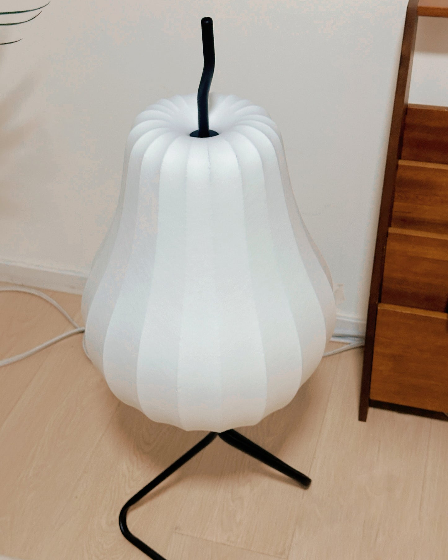 WOMO Pear Lantern Silk Floor Lamp-WM7126