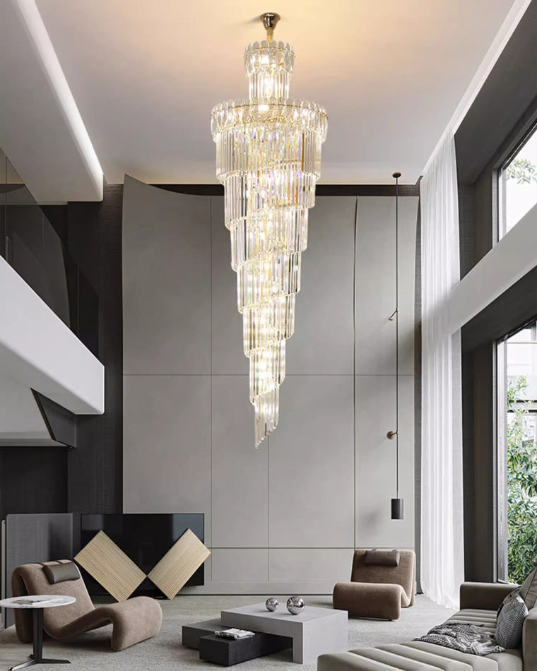 WOMO Cascading Crystal Chandelier-WM2387