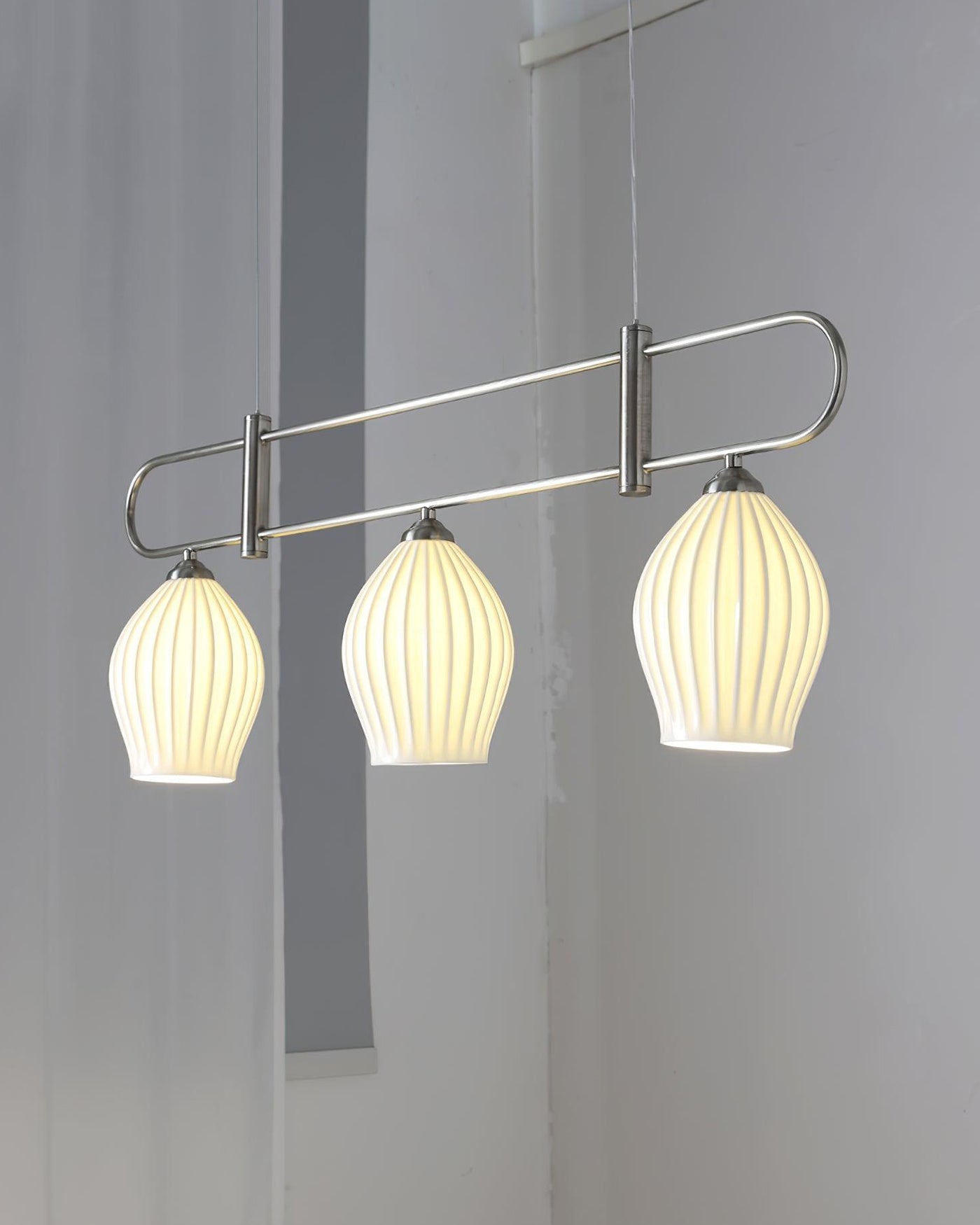 WOMO Linear Fluted Ceramic Chandelier-WM2121b