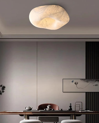 WOMO Japandi Silk Flush Mount Ceiling Light-WM1144