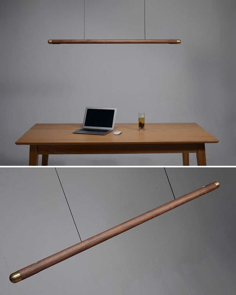 WOMO Walnut Linear Led Pendant Light-WM2520