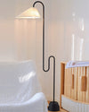WOMO Fabric Gooseneck Floor Lamp-WM7096 thumbnail