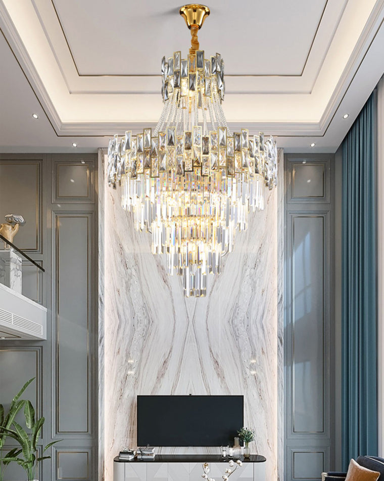 WOMO Massive Tiered Crystal Chandelier-WM2380