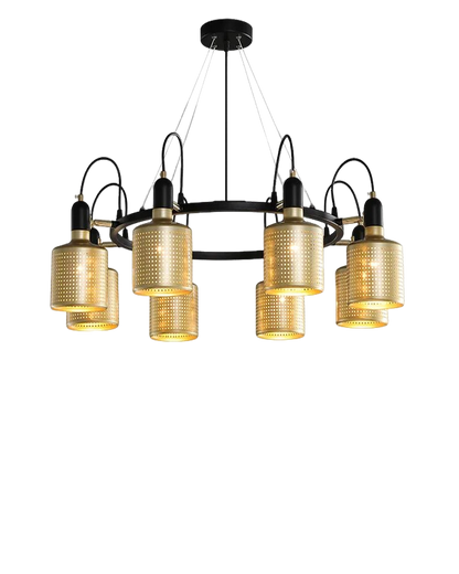 WOMO Industrial Gold Chandelier-WM2262