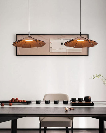 WOMO Cone Wood Pendant Light-WM2525