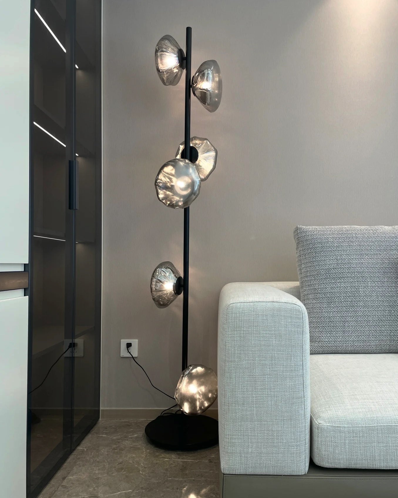 WOMO Blown Glass Floor Lamp-WM7082