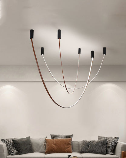 WOMO Leather Led Chandelier-WM2941