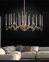 WOMO Crystal Candlestick Chandelier-WM2602