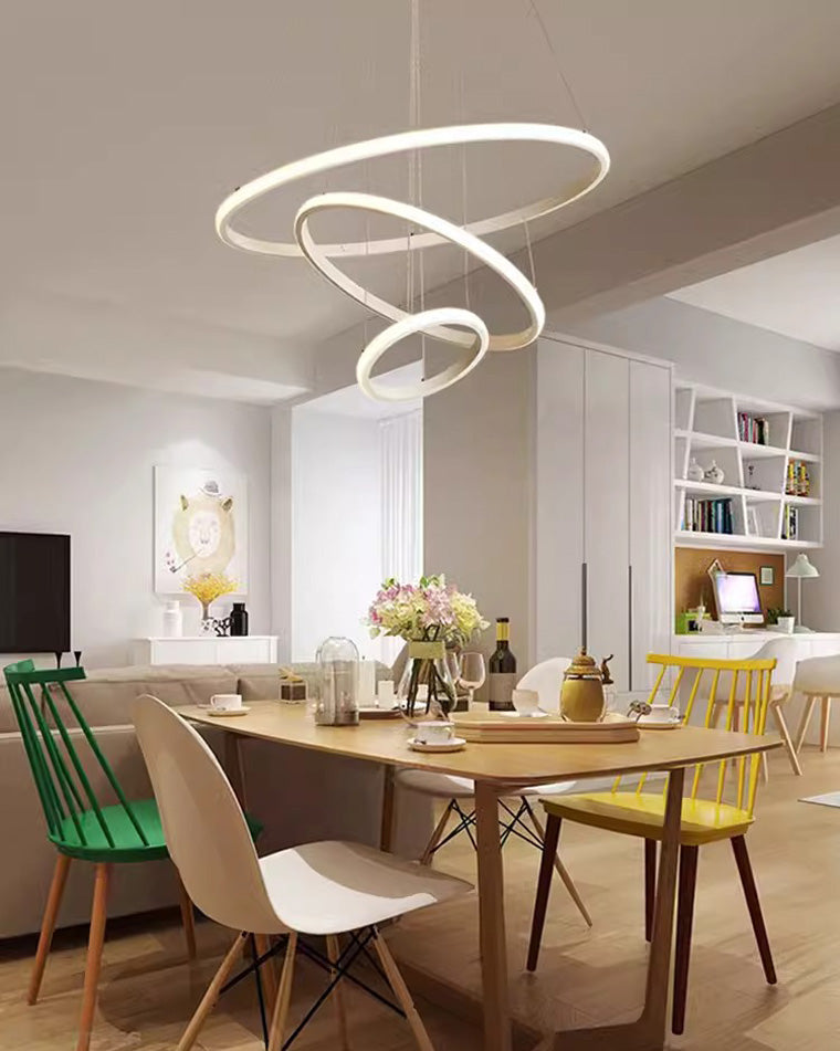 WOMO Tiered Circular Led Chandelier-WM2458