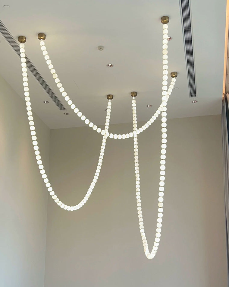 WOMO X-Pearl Necklace Chandelier-WM2799