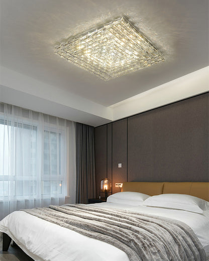 WOMO Square Crystal Ceiling Light-WM1141