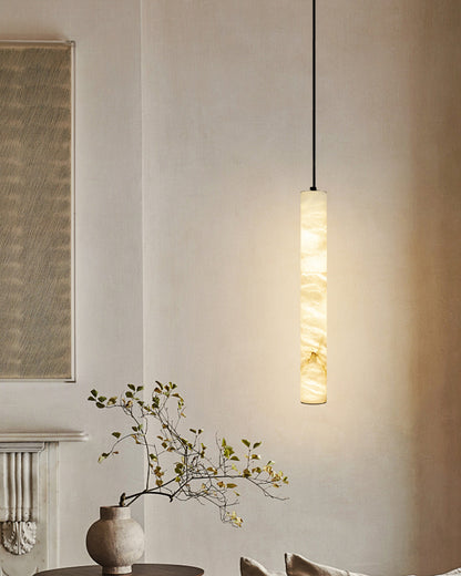 WOMO Alabaster Tube Dining Room Pendant Light-WM2882