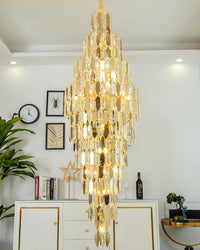 WOMO Tiered Tapers Crystal Chandelier-WM2382