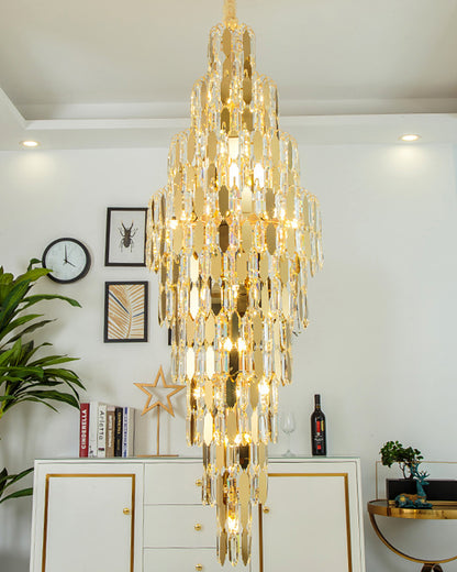 WOMO Tiered Tapers Crystal Chandelier-WM2382