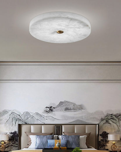 WOMO Modern Round Alabaster Ceiling Light-WM1118