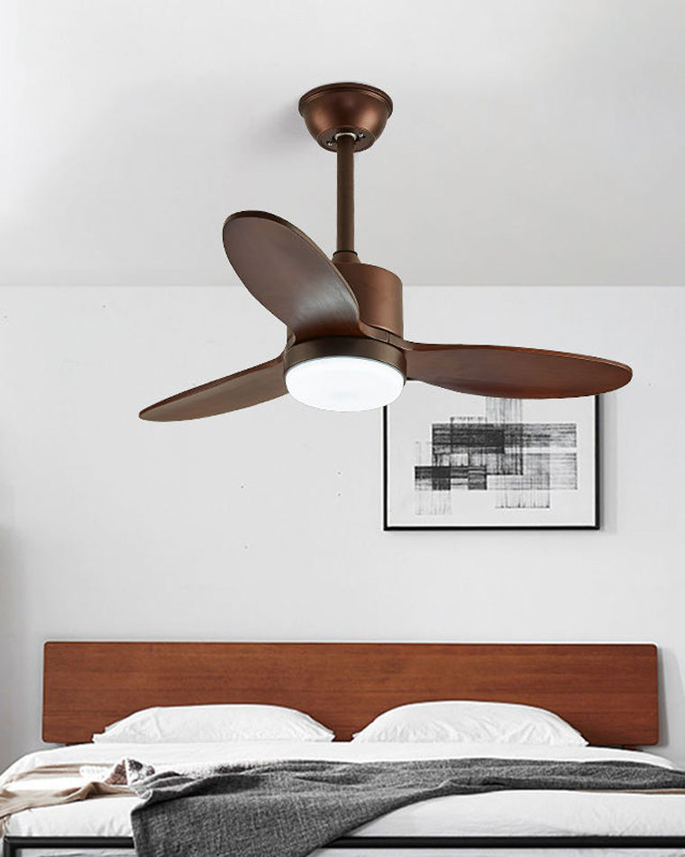 WOMO Mid Century Modern Ceiling Fan Lamp-WM5043