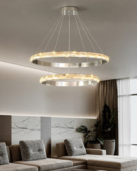 WOMO Tiered Circular Led Crystal Chandelier-WM2491b