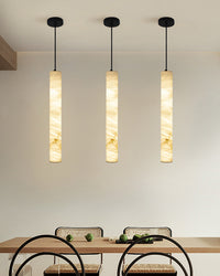 WOMO Alabaster Tube Dining Room Pendant Light-WM2882