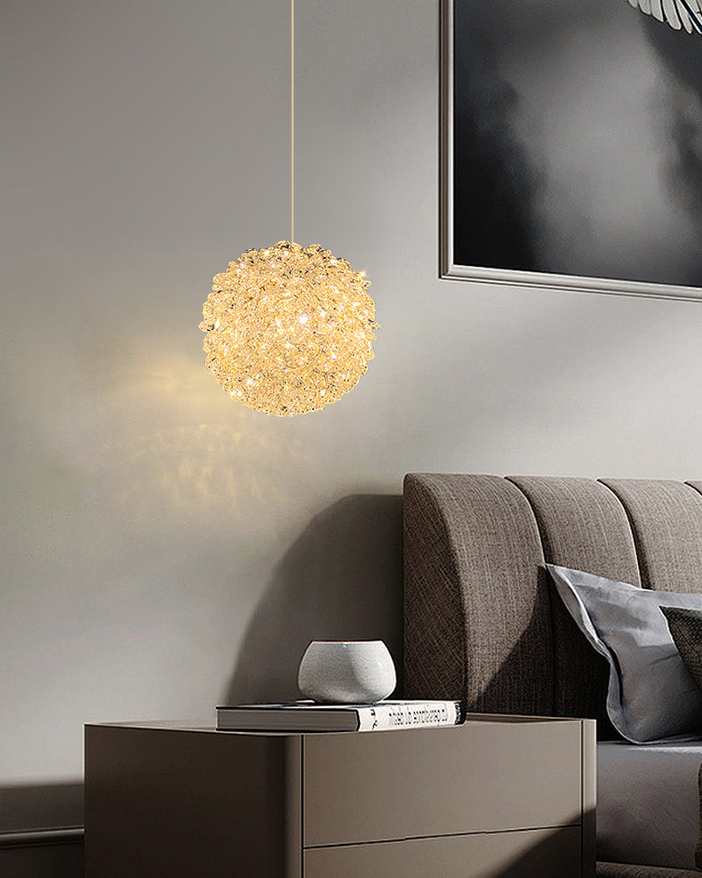 WOMO Small Crystal Sphere Pendant Light-WM2367