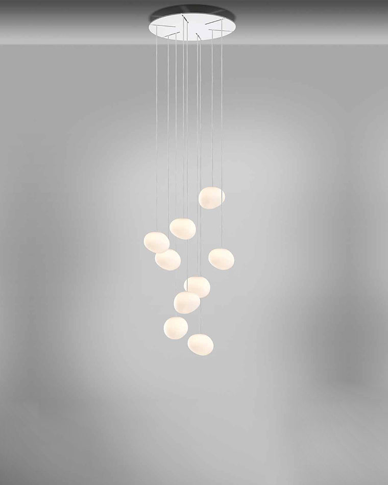 WOMO Egg Asymmetrical Globe Pendant Light-WM2497