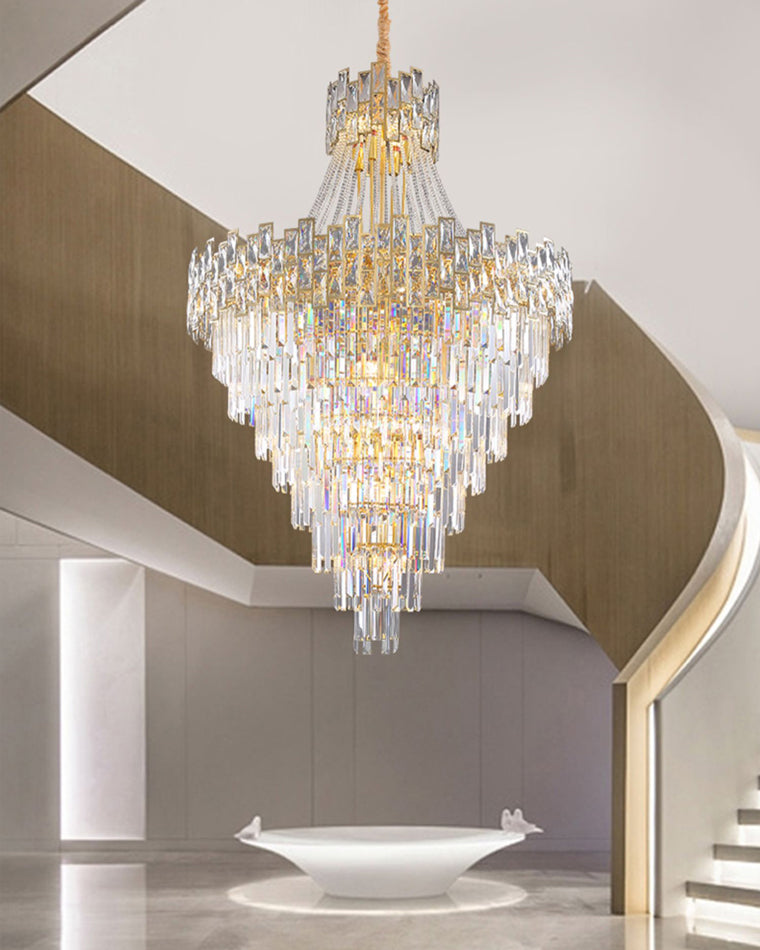 WOMO Massive Tiered Crystal Chandelier-WM2380