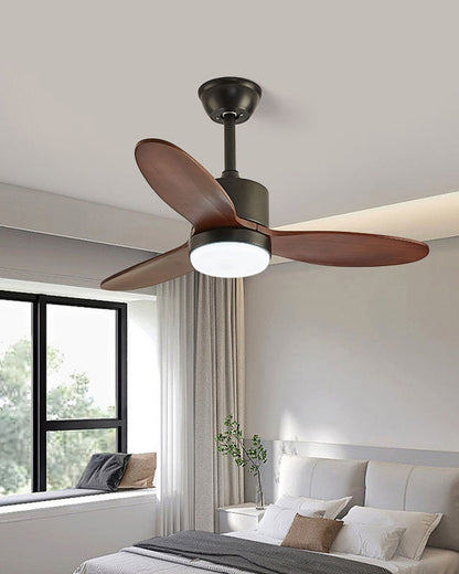 WOMO Mid Century Modern Ceiling Fan Lamp-WM5043