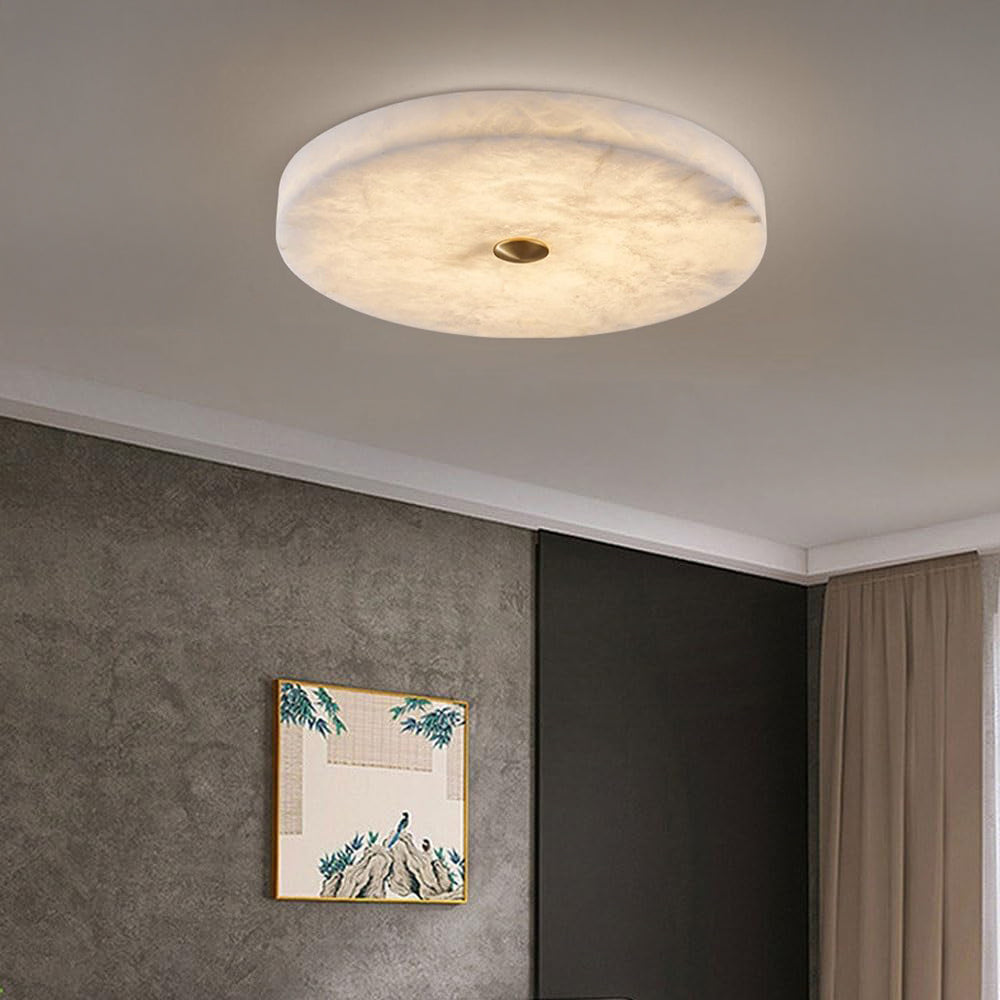 WOMO Modern Round Alabaster Ceiling Light-WM1118