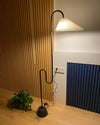 WOMO Fabric Gooseneck Floor Lamp-WM7096 thumbnail
