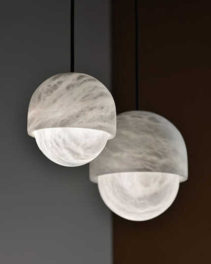 WOMO Alabaster Globe Pendant Light-WM2903