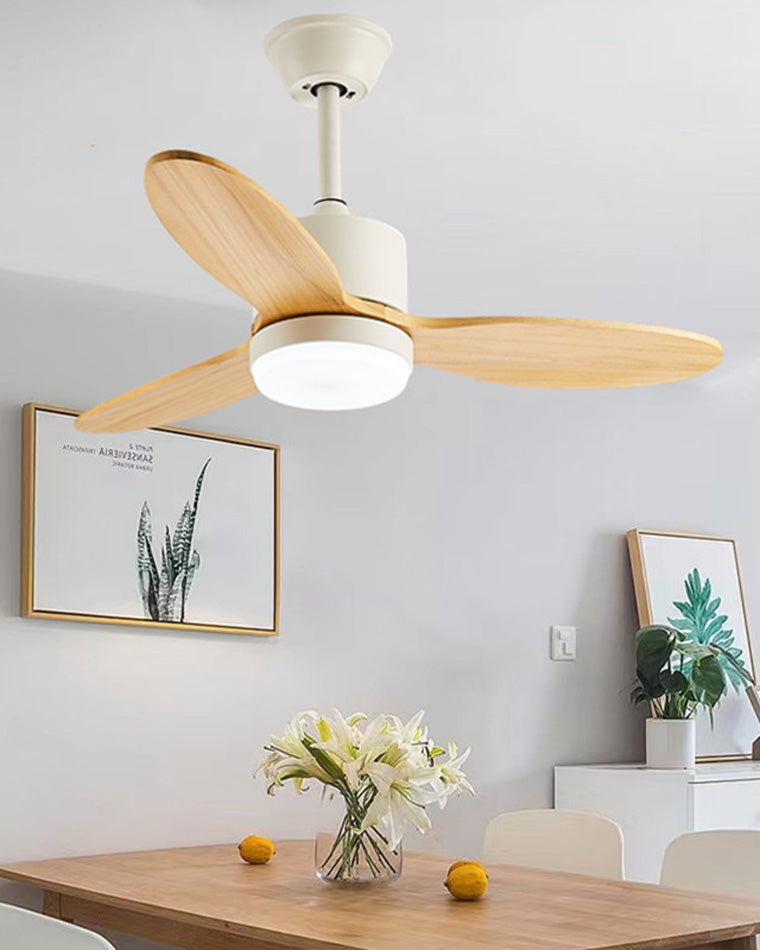 WOMO Mid Century Modern Ceiling Fan Lamp-WM5043