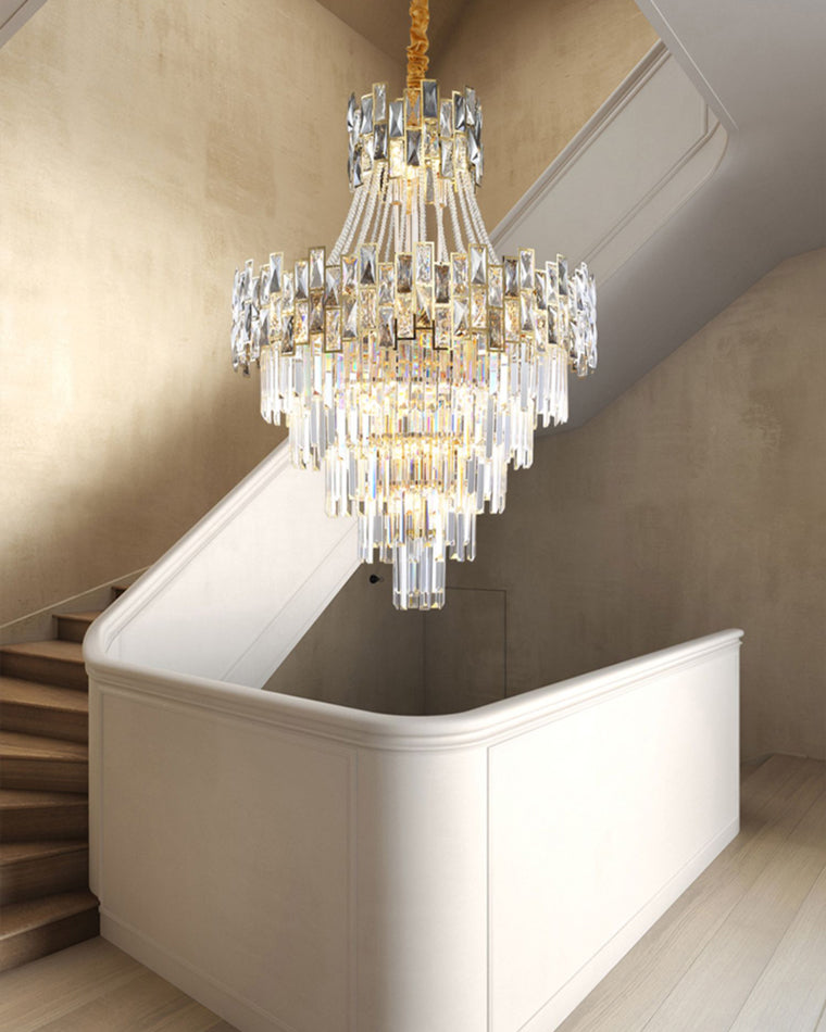 WOMO Massive Tiered Crystal Chandelier-WM2380