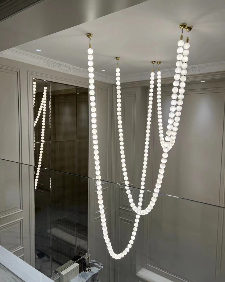 WOMO X-Pearl Necklace Chandelier-WM2799