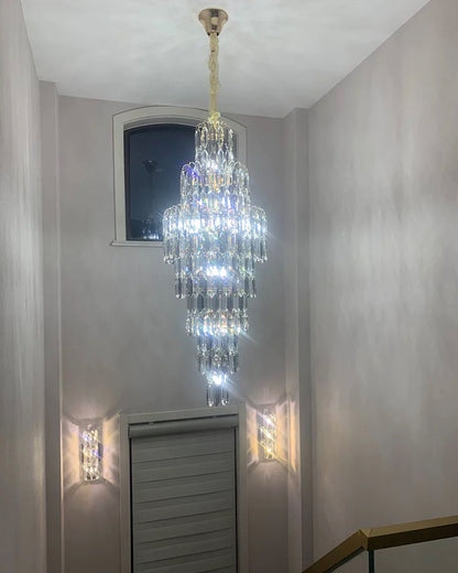 WOMO Tiered Tapers Crystal Chandelier-WM2382