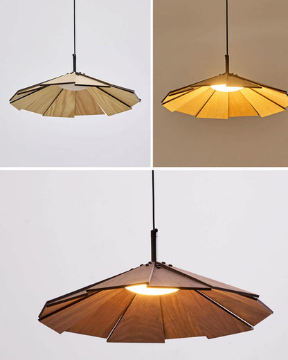 WOMO Cone Wood Pendant Light-WM2525