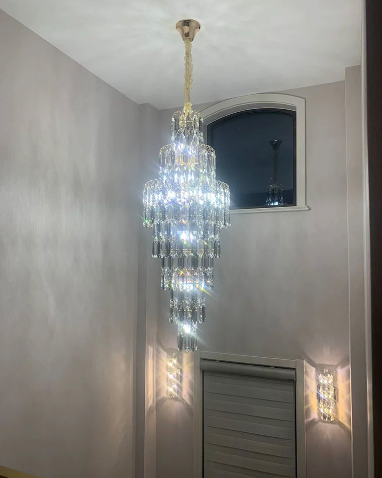 WOMO Tiered Tapers Crystal Chandelier-WM2382