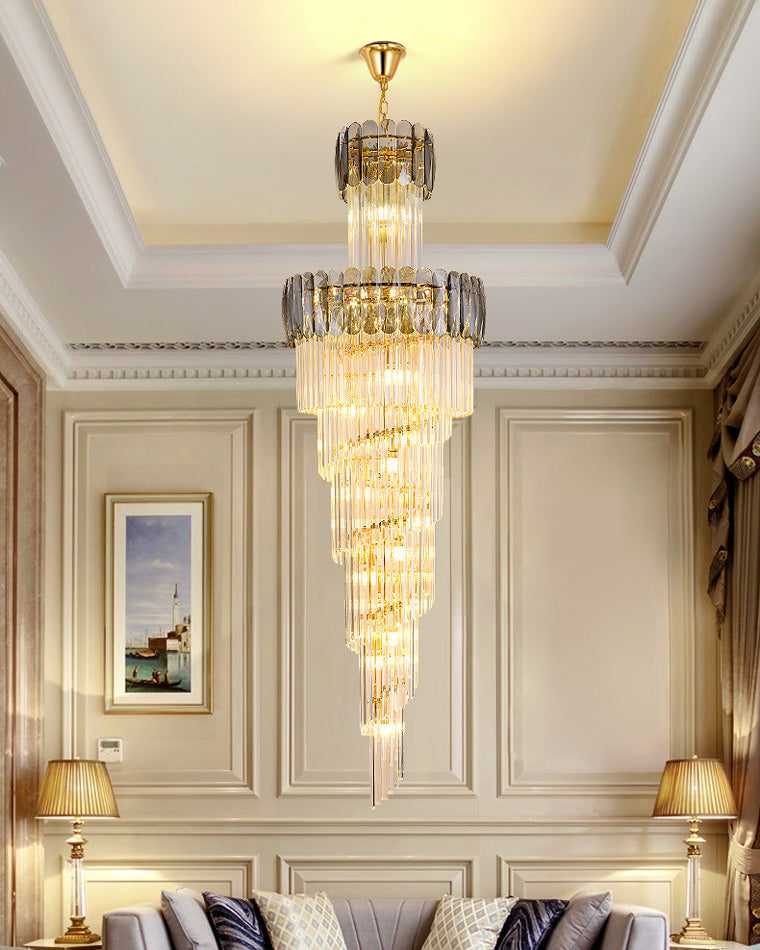 WOMO Cascading Crystal Chandelier-WM2387