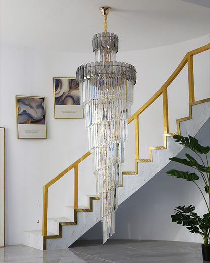 WOMO Cascading Crystal Chandelier-WM2387