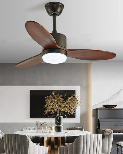 WOMO Mid Century Modern Ceiling Fan Lamp-WM5043